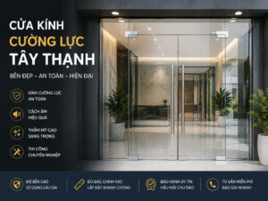 cửa kính cường lực Tây Thạnh