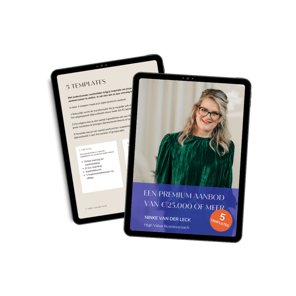 5 templates voor een premium aanbod