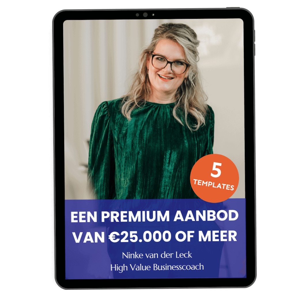 mockup ebook 5 templates voor een premium aanbod