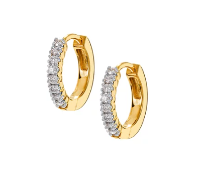 Diamantörhängen i 18K guld