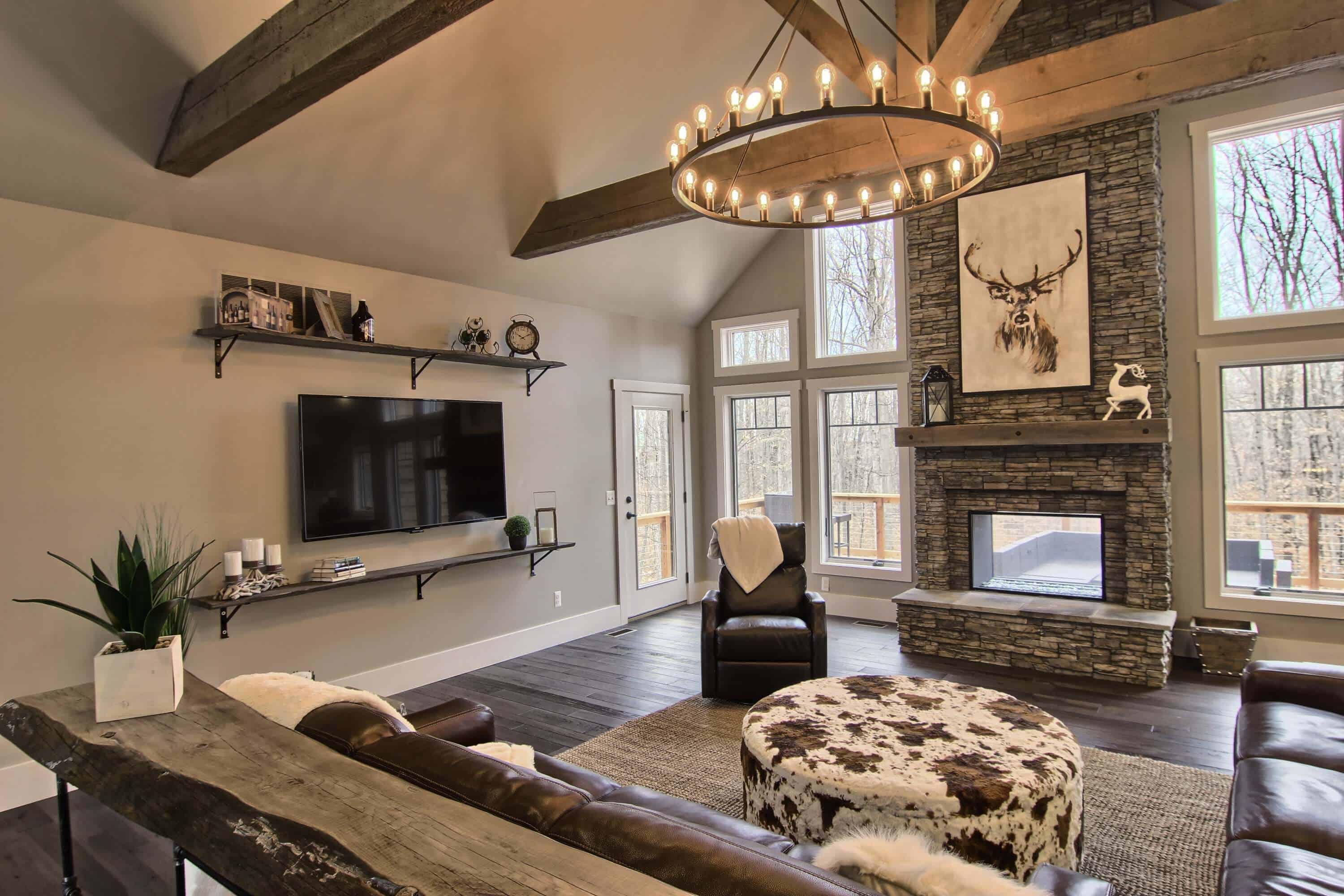 whitetail lodge vacation rental living room