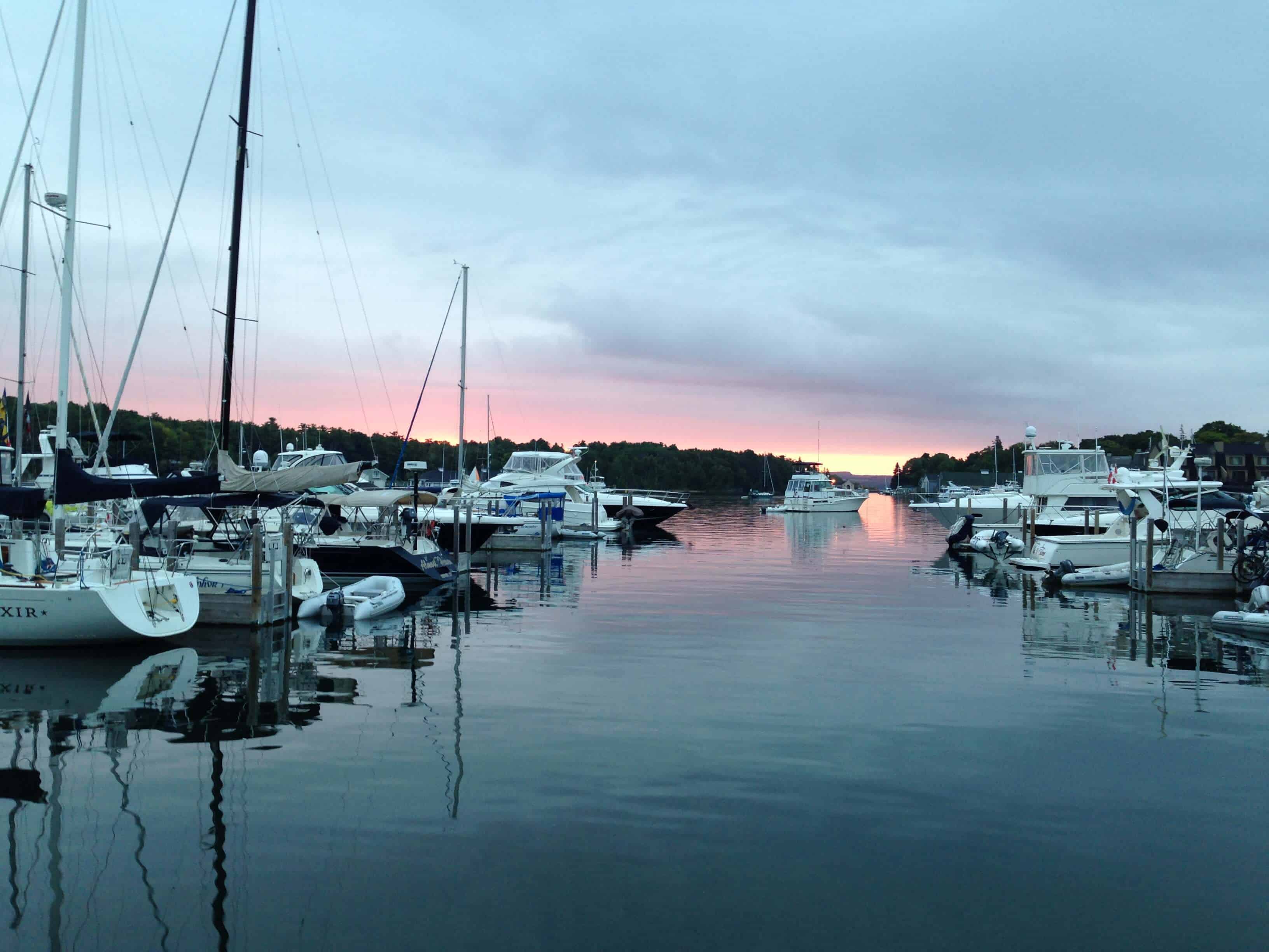 round lake on lake charlevoix