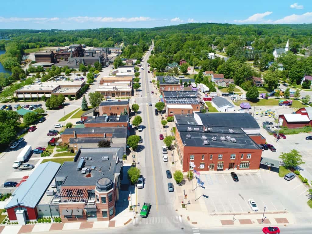 this is a picture of east jordan michigan