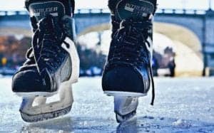 this is a picture of someone ice skating