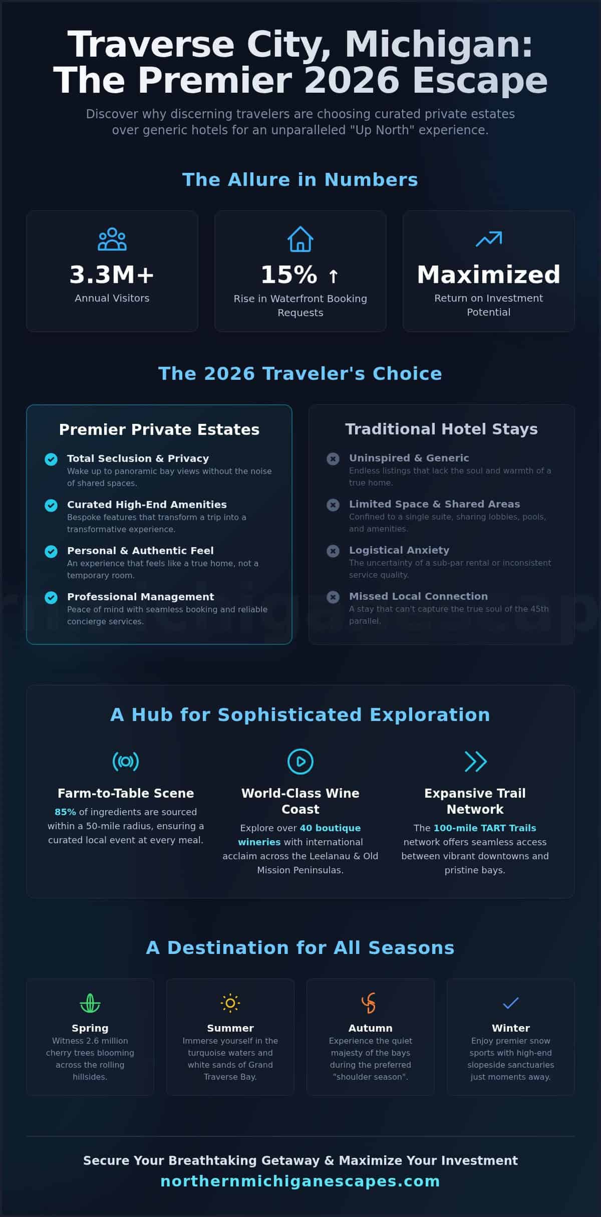 Traverse City, Michigan: The Ultimate 2026 Guide to Luxury Escapes and Real Estate