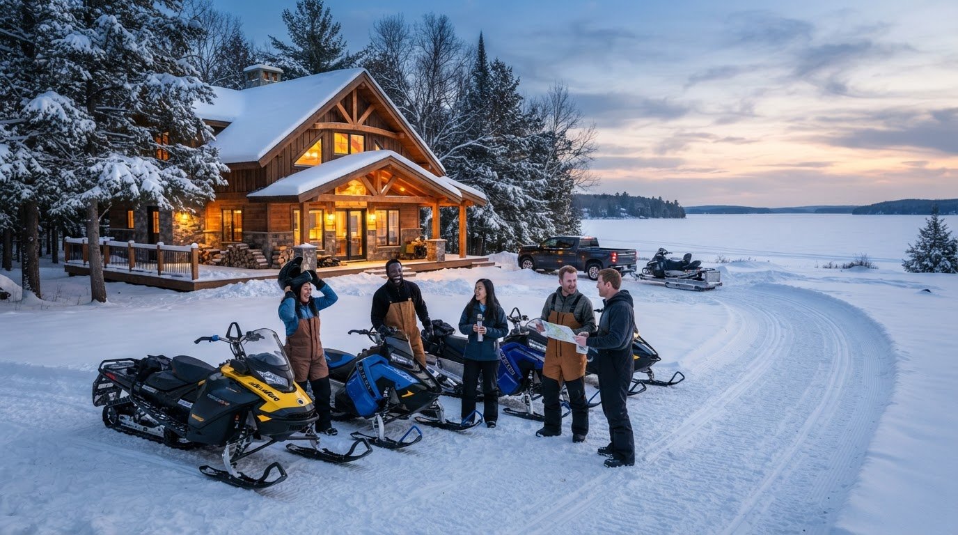 Michigan Cabin Rentals Near Snowmobile Trails for Groups