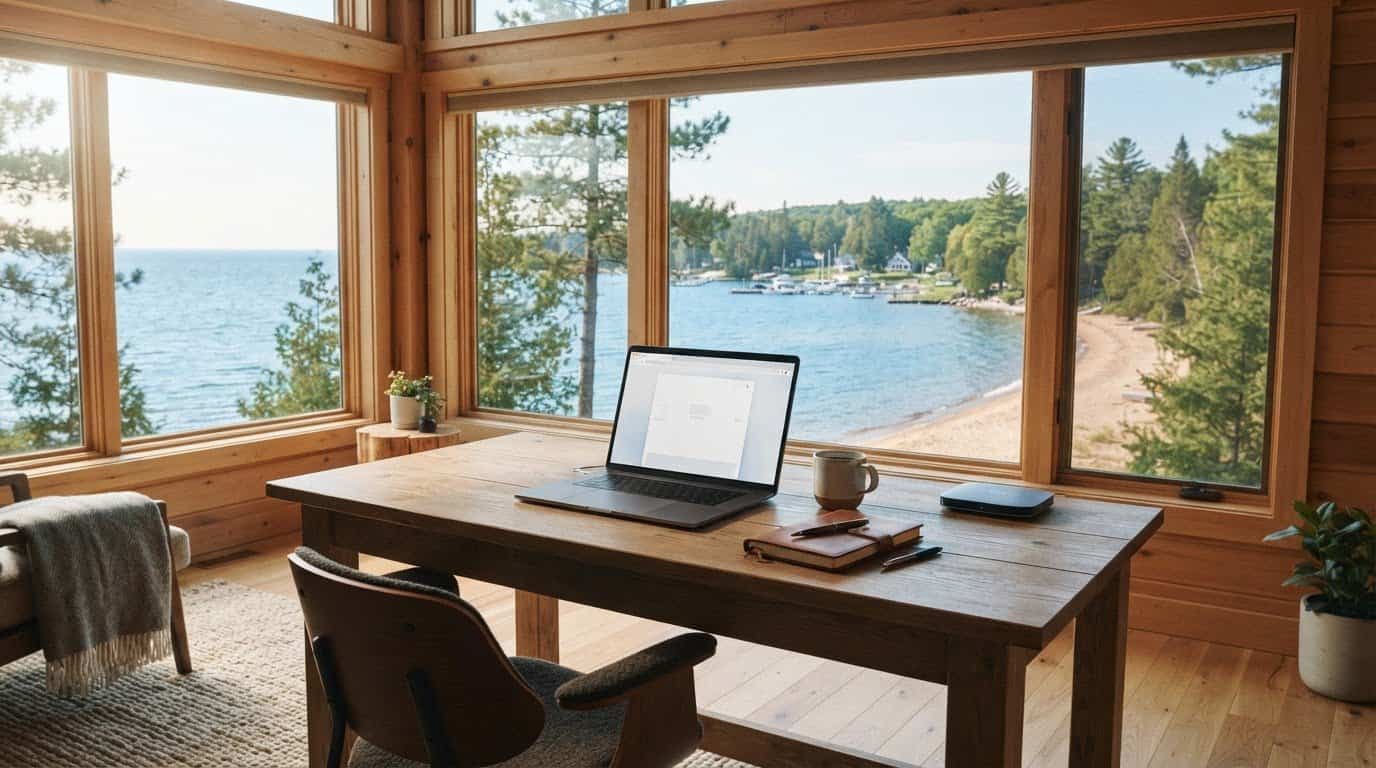 Work-from-anywhere rentals in Michigan with high-speed internet