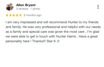 Google review, Allen Bryant