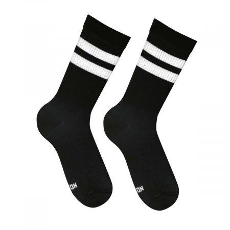 Black Essential (white stripes) шкарпетки NOSKAR