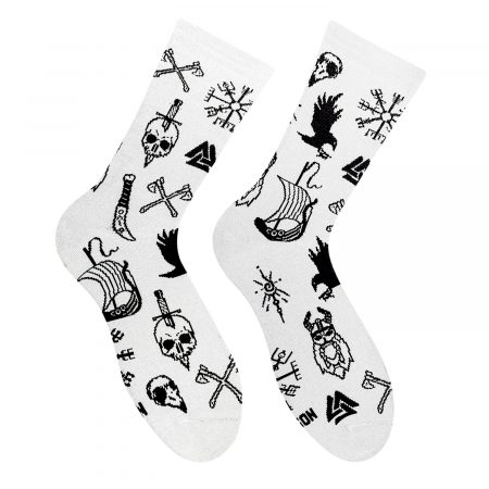 Nordic Tattoo White шкарпетки NOSKAR