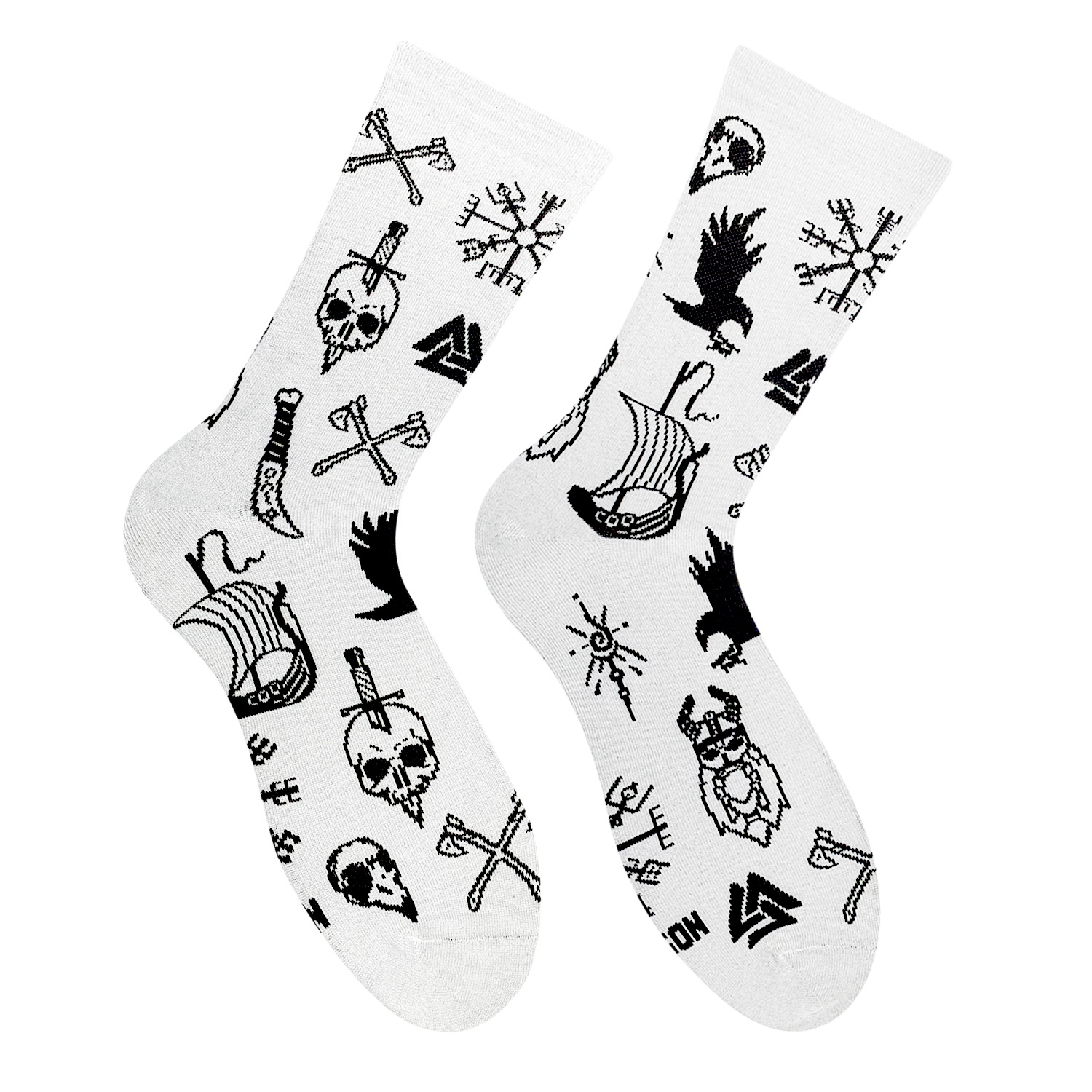 Nordic Tattoo White шкарпетки NOSKAR