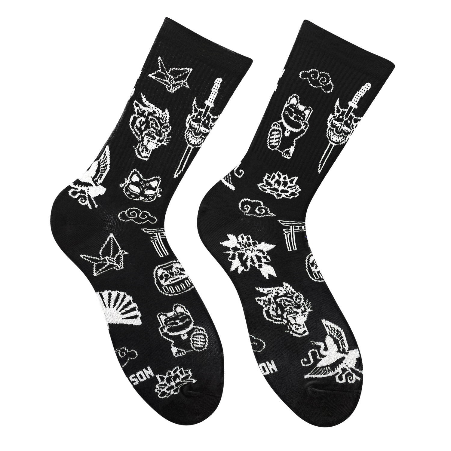 Yakuza Tattoo Black шкарпетки NOSKAR