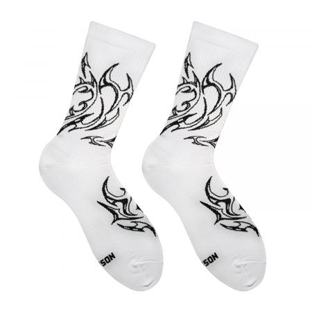 Tribal Tattoo White шкарпетки NOSKAR