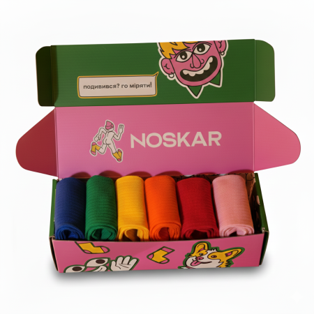 Подарунок “Color Essentials” шкарпетки NOSKAR