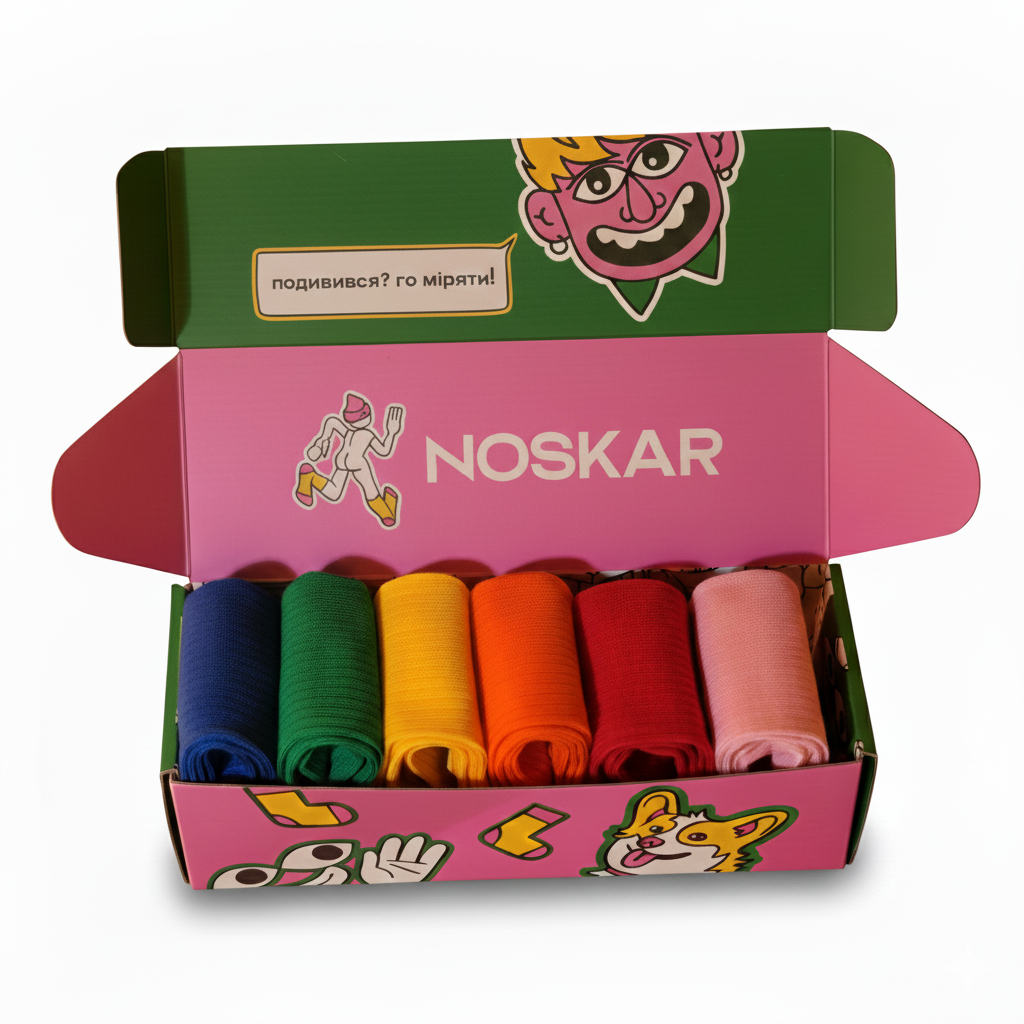 Подарунок “Color Essentials” шкарпетки NOSKAR