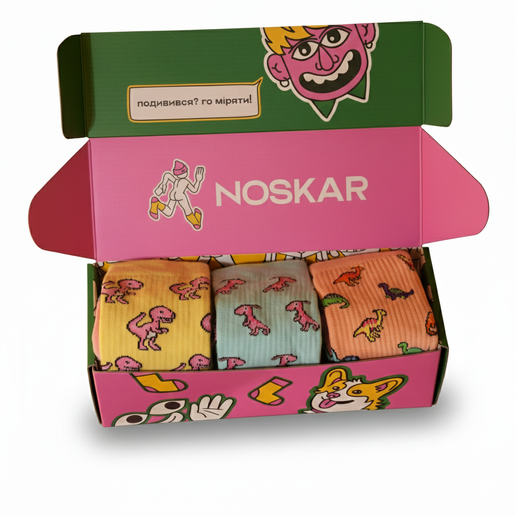 Подарунок “Dino” шкарпетки NOSKAR