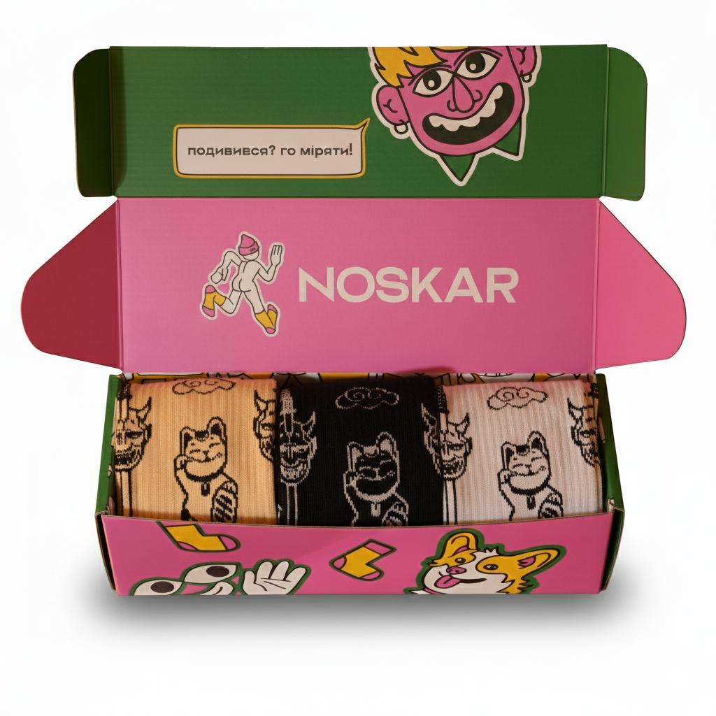 Подарунок “Yakuza Tattoo” шкарпетки NOSKAR