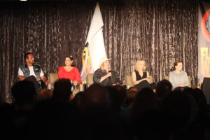 A Nightmare reunion at Flashback Weekend 2014! From left to right: Rusler, Rubin, Blakley, Wyass, and Keena