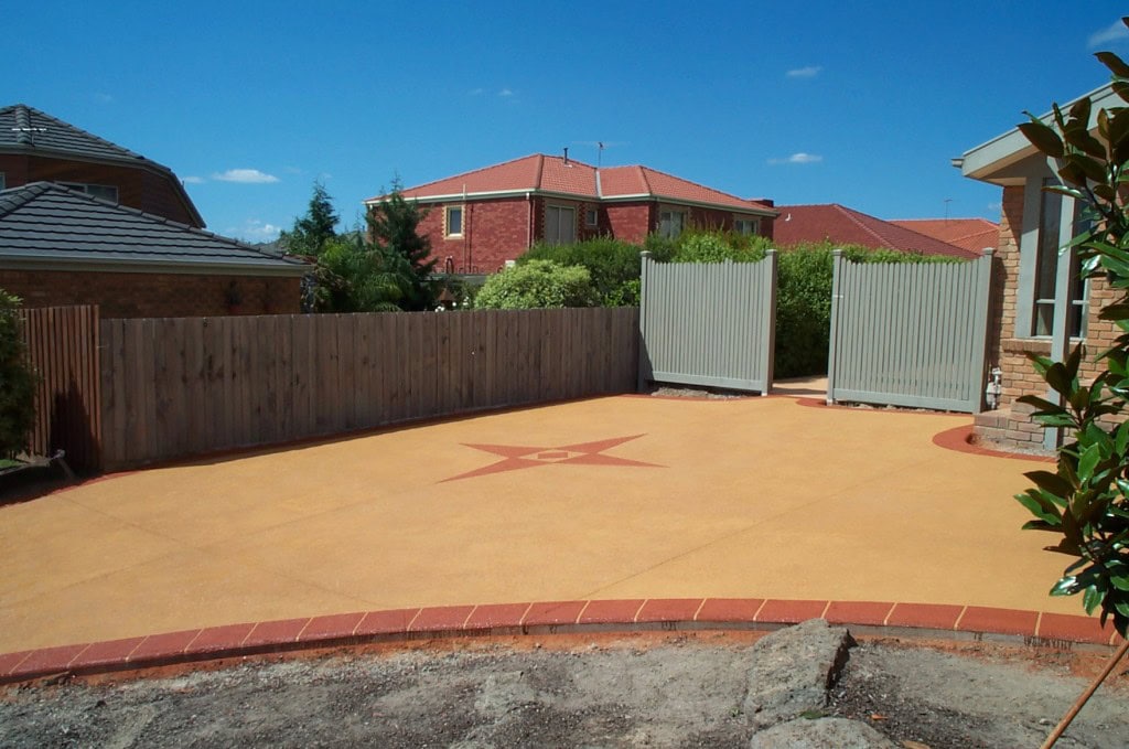 Stencil concrete driveway resurfacing Endeavour Hills Melbourne