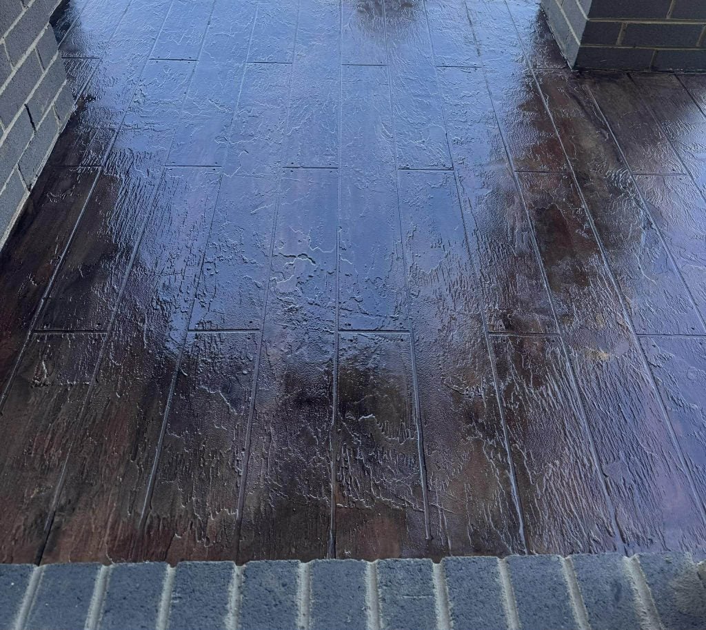 Timbercrete concrete resurfacing finish on outdoor concrete in Melbourne