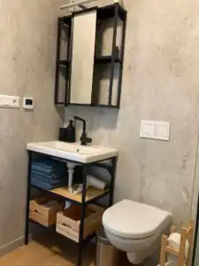 Barázdabillegető apartman fürdőszoba modern