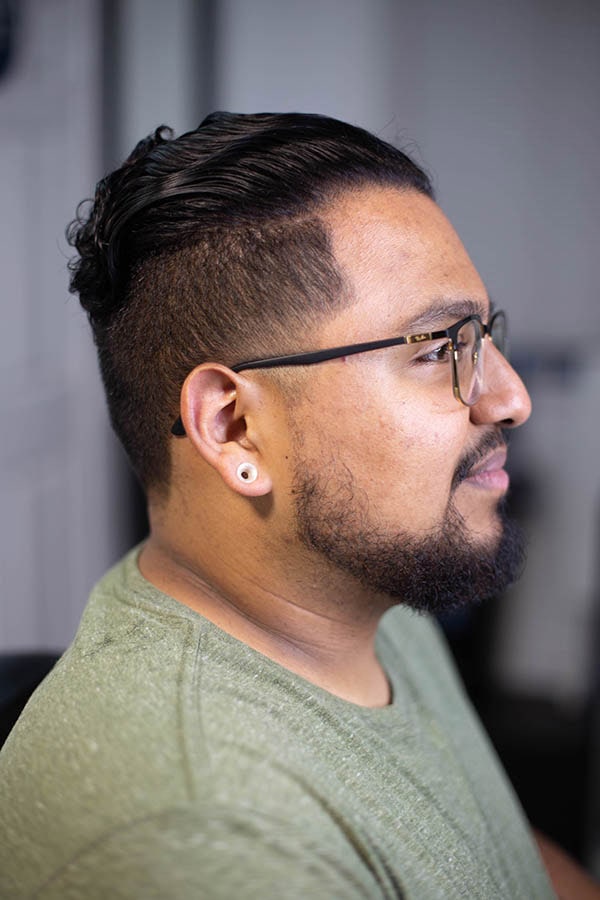 A clean haircut and beard line up at New York Barbershop near Gardena CA 90249