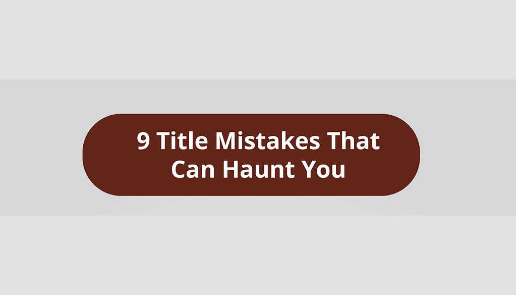 Title Mistakes