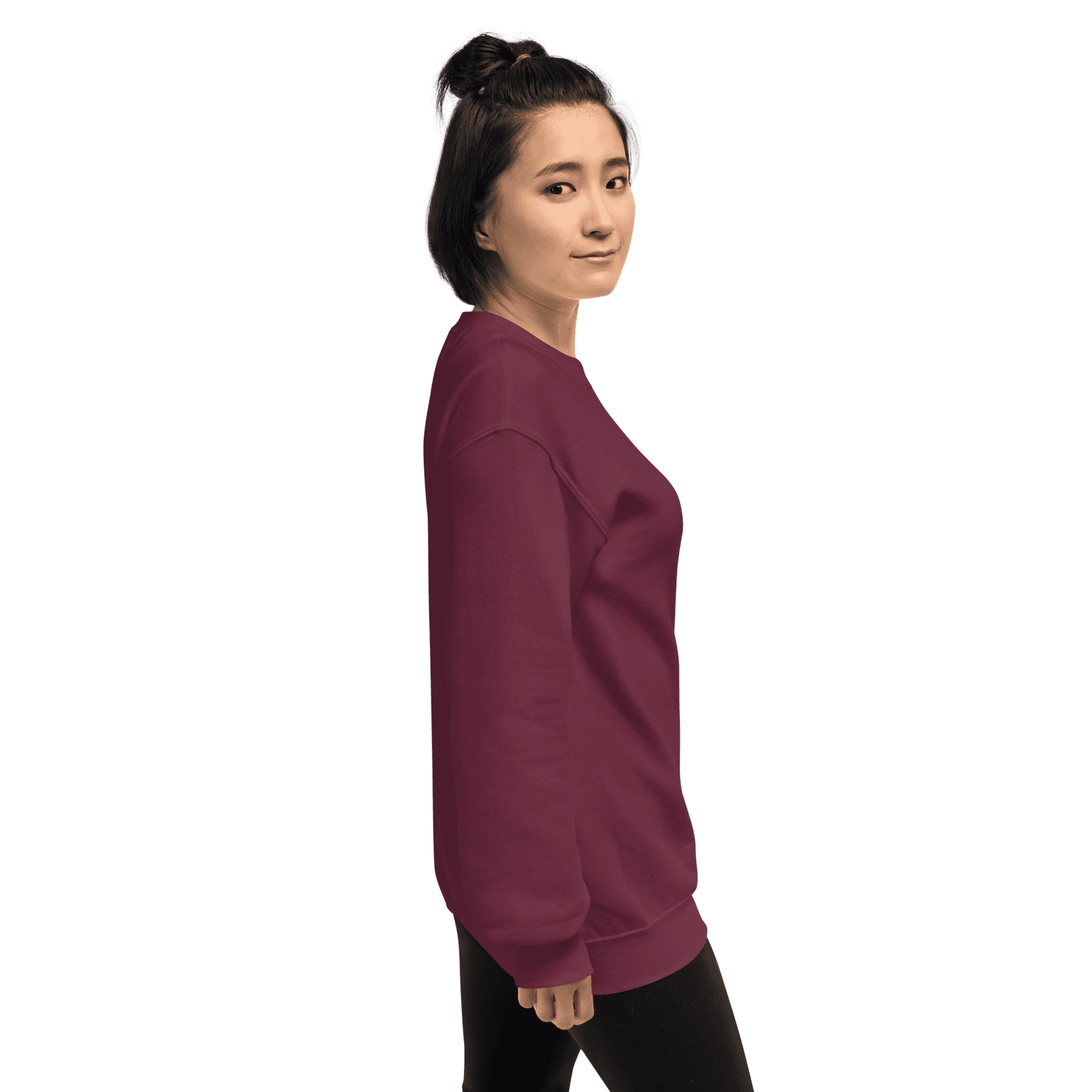 Sweat col rond Night Shift Club OLMO lux brodé or pour femme.