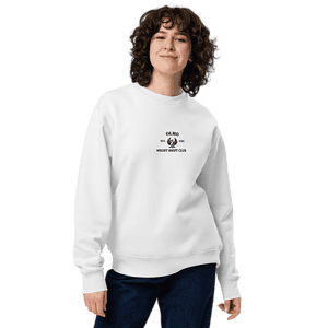 Sweat col rond Night Shift Club OLMO lux - Brodé noir