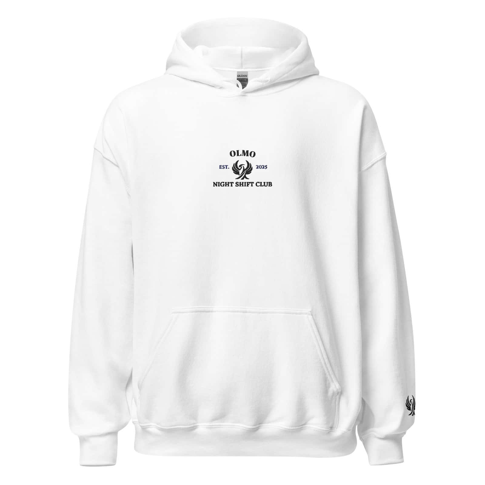 Sweat à capuche brodé Night Shit Club, style urbain et tendance, parfait pour un look décontracté et.