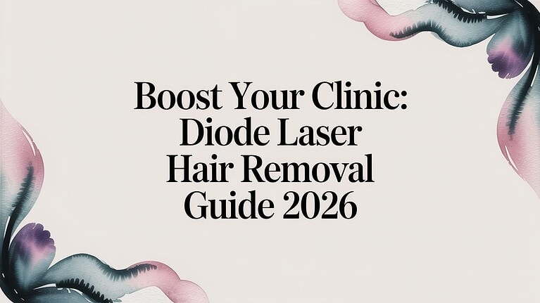 Dispositivo de depilação a laser de díodo para clínicas, promovendo soluções de pele suave.