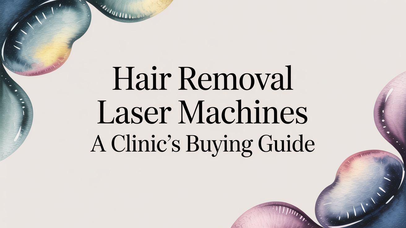 Laser hair removal machines for clinics and professionals.