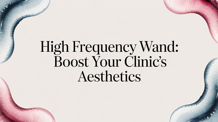 Varinha de alta frequência utilizada em clínicas de estética para rejuvenescimento da pele e tratamento do acne.