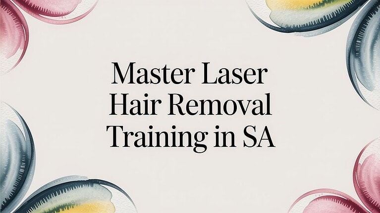 Formação em depilação a laser em SA para profissionais.
