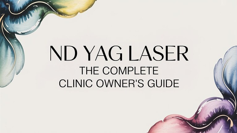 Dispositivo laser ND YAG utilizado em tratamentos estéticos e médicos na Omega Lasers.