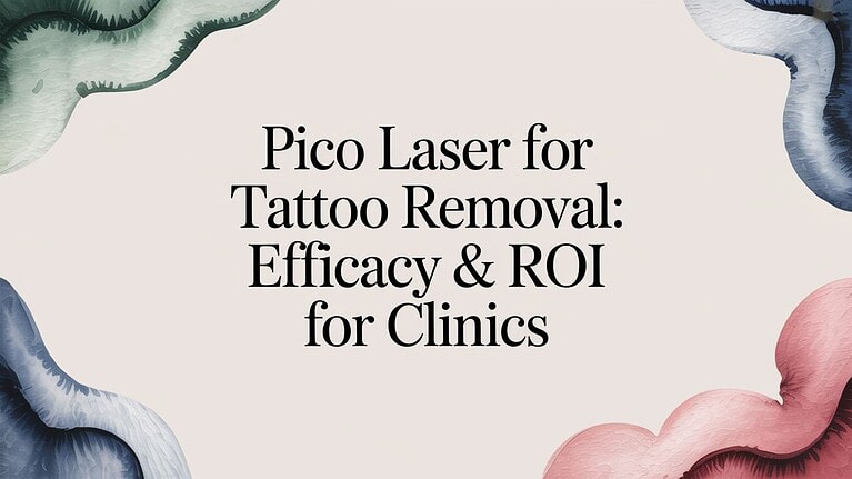 Pico Laser para remoção de tatuagens com elevada eficácia e ROI para clínicas. Tecnologia laser segura e avançada.