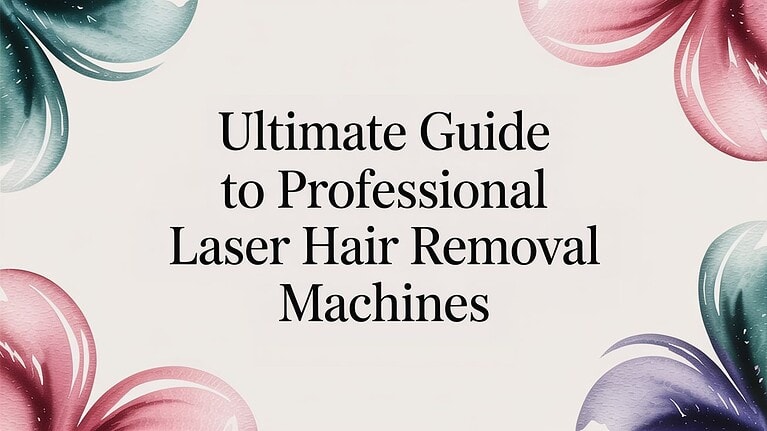 Guia completo de máquinas de depilação a laser para uma pele suave.