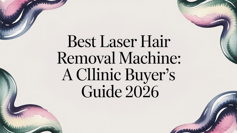 Aparelho moderno de depilação a laser utilizado em clínicas para uma redução eficaz do pêlo.