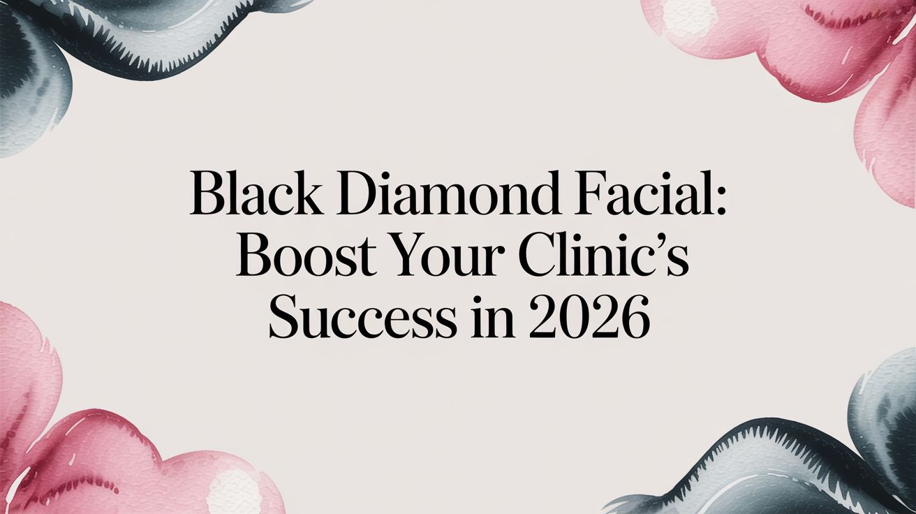 Tratamento facial Black Diamond para rejuvenescimento da pele na clínica Omega Lasers.