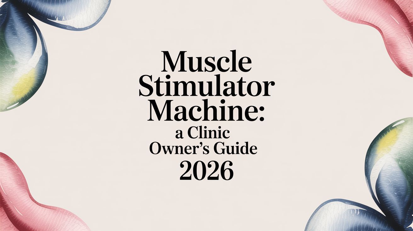 Muscle stimulator machine for effective body toning and muscle recovery at Omega Lasers.