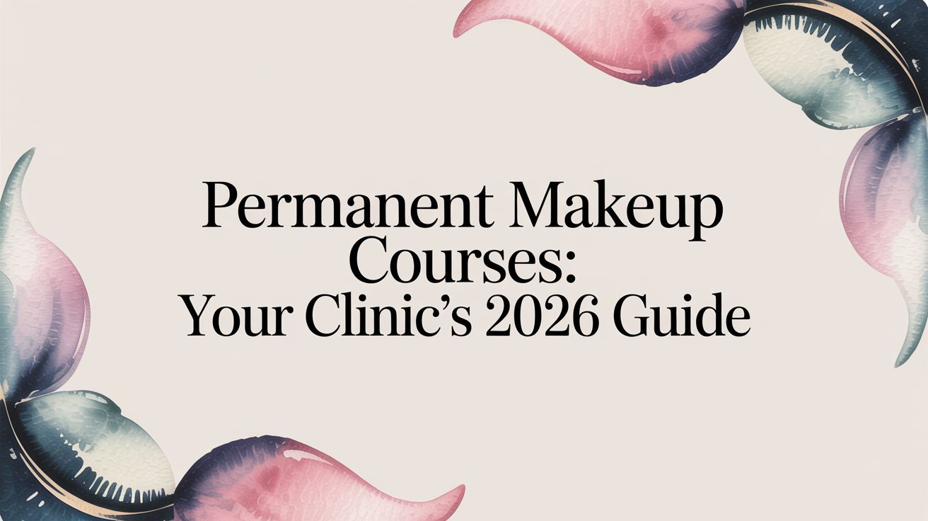 Guia de cursos de maquilhagem permanente para clínicas em 2026, formação especializada e certificação.