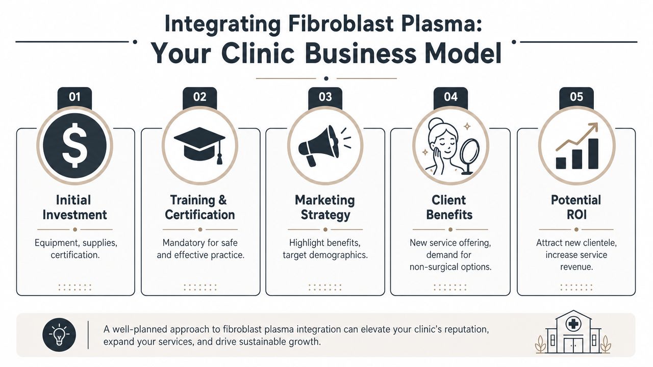 High-precision fibroblast plasma treatment for skin rejuvenation and tightening.