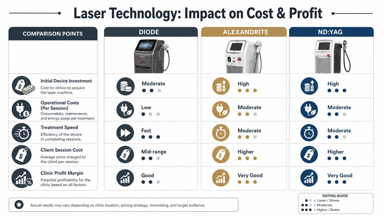 Advanced laser technology for cost-effective and profitable treatments at Omega Lasers.