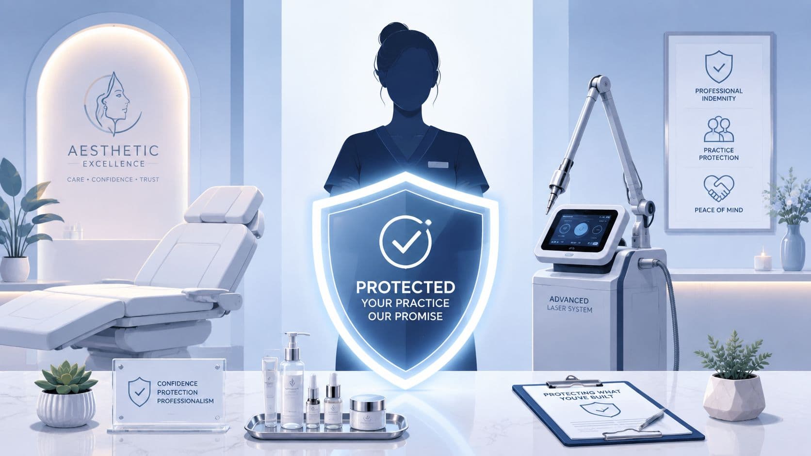 Modern laser treatment device at Omega Lasers clinic in South Africa.