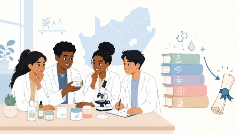 Diverse scientists collaborating in a laboratory with scientific equipment.