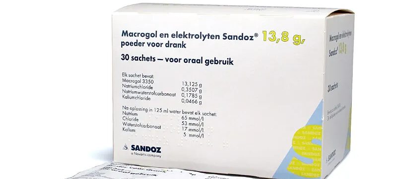 Verergering hartfalen bij darmlediging door macrogol/elektrolyten