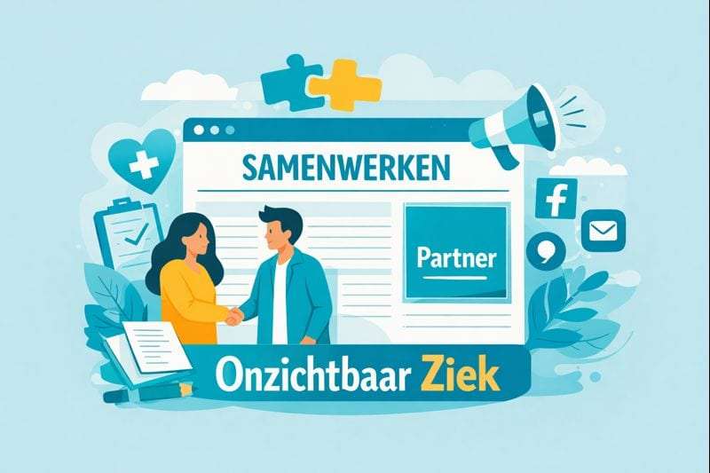 Samenwerking en partnerschap voor onzichtbare ziekte awareness.