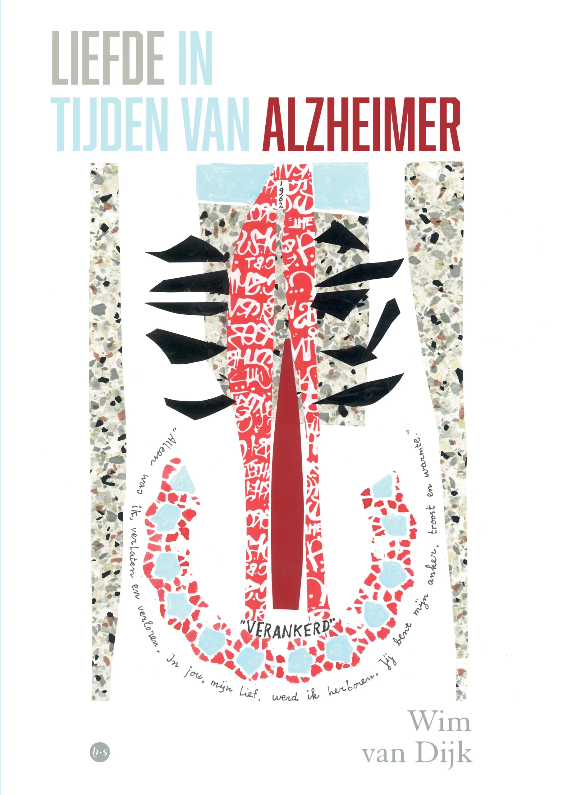 Boekcover over Alzheimer en keuzevrijheid met abstracte afbeelding.