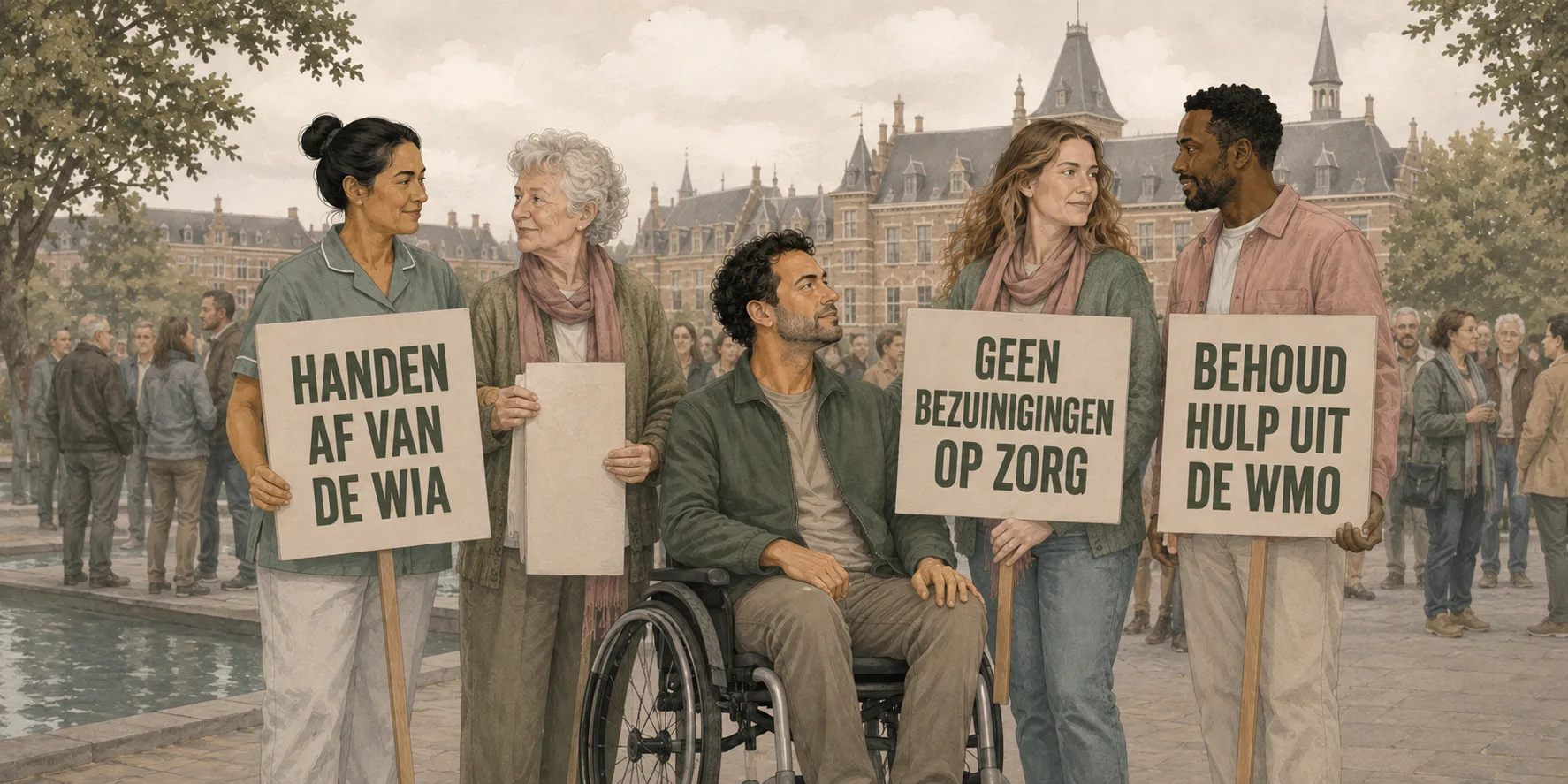 Vakbonden starten actiegolf tegen bezuinigingen op zorg, WIA en Wmo