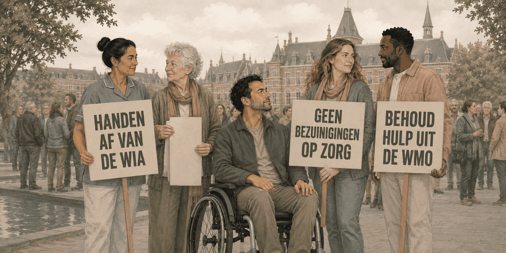 Vakbonden starten actiegolf tegen bezuinigingen op zorg, WIA en Wmo